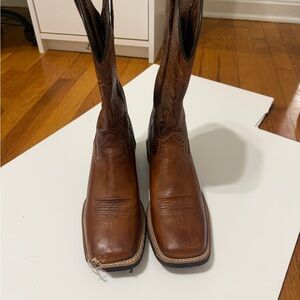 Ariat Tan Leather Cowboy Boots